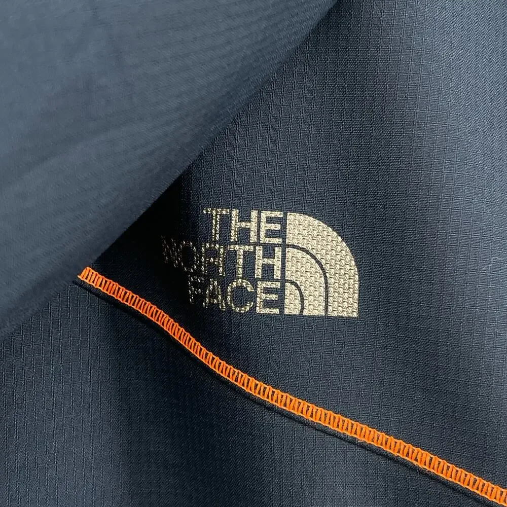 THE NORTH FACE Jacket Mens XL Kilowatt Hoodie Trail Thumbholes Windbreaker Blue